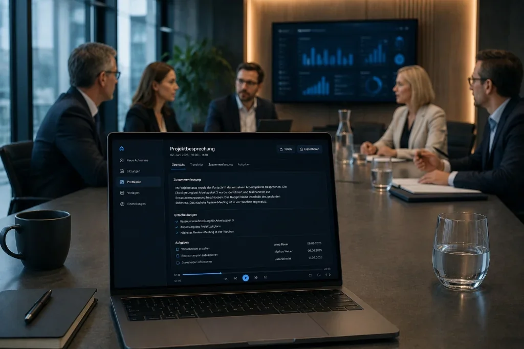 Minuta Executive Boardroom Meeting AI